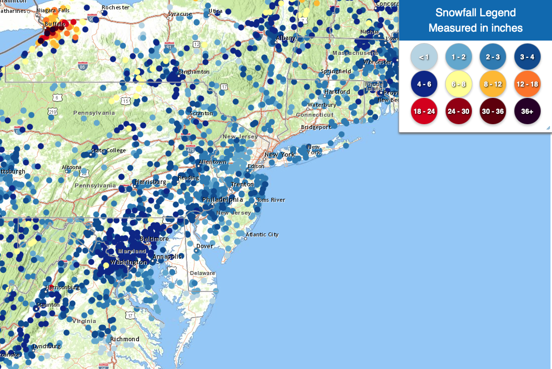 Storm Impacts For January 15 16 2024 NY NJ PA Weather   Screenshot 2024 01 17 At 9.41.19 AM 